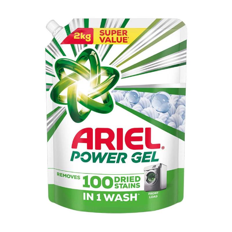 Ariel Power Gel Front Load Liquid Detergent 2kg