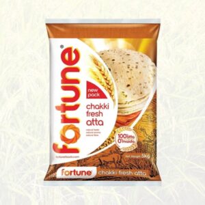 Fortune Chakki Fresh Atta 5 kg, 100% Atta 0% Maida