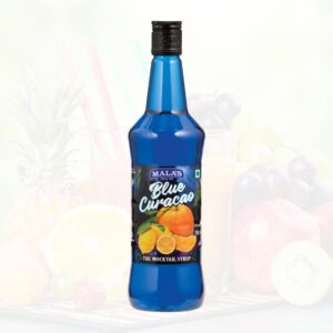 Malas Blue Curacao Mocktail Syrup - Rich Flavour, 750 ml