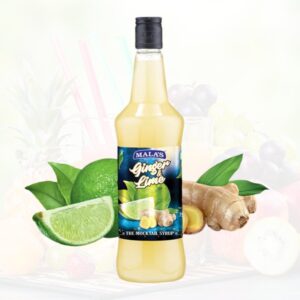 Malas Ginger & Lime Mocktail Syrup - Rich Flavour, 750 ml