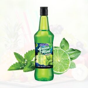 Malas Green Mint Mojito Syrup - Rich Flavour, 750 ml