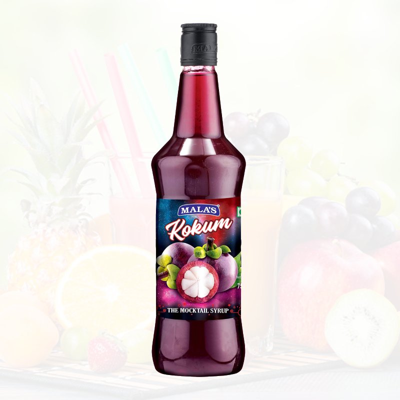 Malas Kokum Mocktail Syrup - Rich Flavour, 750 ml