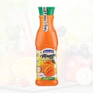 Malas Mango Whole Fruit Crush - Sweet & Refreshing Flavour, 750 ml
