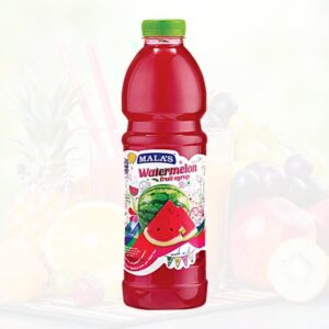 Malas Watermelon Fruit Syrup - Rich & Refreshing Flavour, 750 ml
