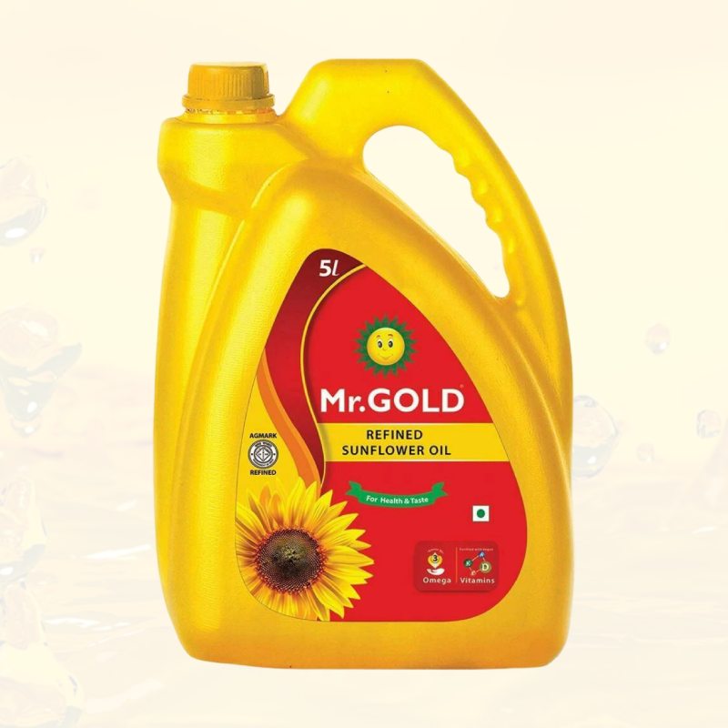 Mr.Gold Agmark Refined Sunflower Oil 5 L