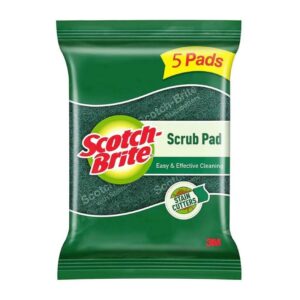 Scotch-Brite S-Shape Scrub Pad (7.5 cm X 10 cm) 5 pcs