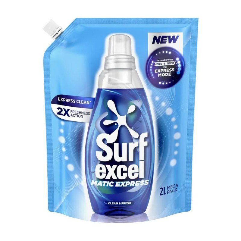 Surf Excel Matic Express Clean & Fresh Detergent Liquid 2L