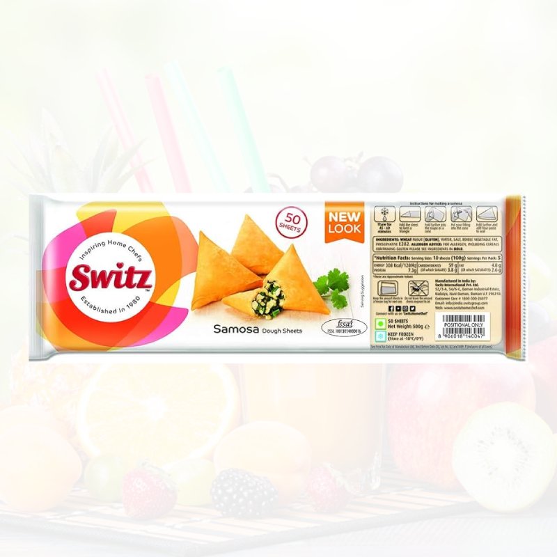 Switz Samosa Sheets Patti 50 pcs Pouch