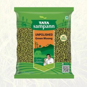 Tata Sampann Unpolished Green Moong Dal (Whole), 500g
