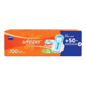 Whisper Choice Sanitary Napkin with Wings (XL) 6 pads