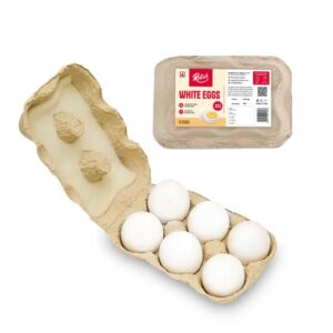 Relish White Eggs - Pack of 6